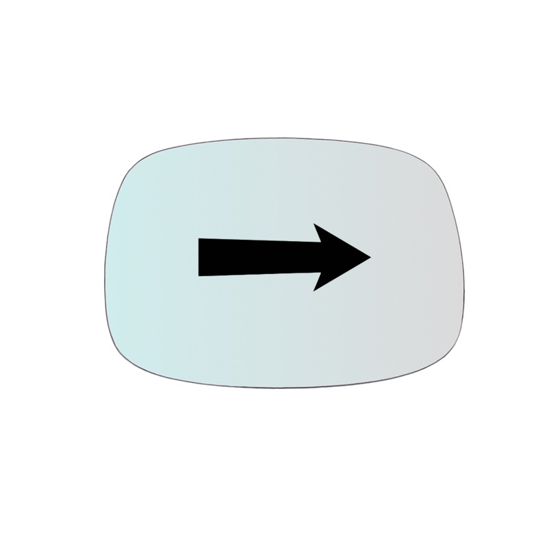 Vetro Specchio Retrovisore DX Compatibile Per Moto Harley Davidson Fat Boy 1340 dal 1999>