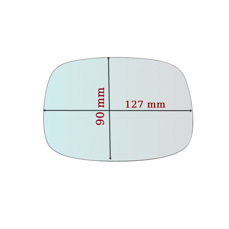 Vetro Specchio Retrovisore SX Compatibile Per Moto Harley Davidson Fat Boy 1340 dal 1999>