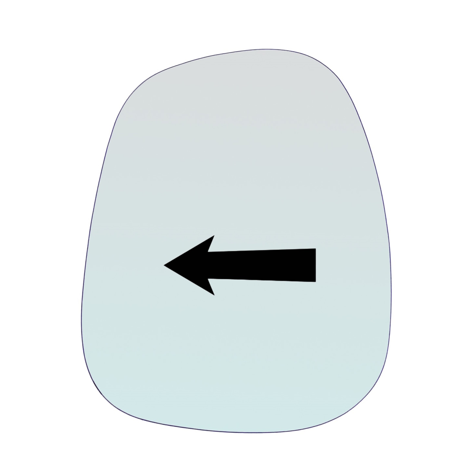 Vetro Specchio Retrovisore Lato Guidatore Per Hyundai H-1 I (A1) dal 1997-2008