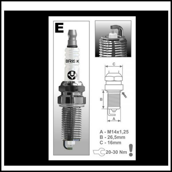 Kit 6 Candele Specifiche Gpl | Metano Adattabile Bmw Serie 1 (E81,E87) dal 2003-2013