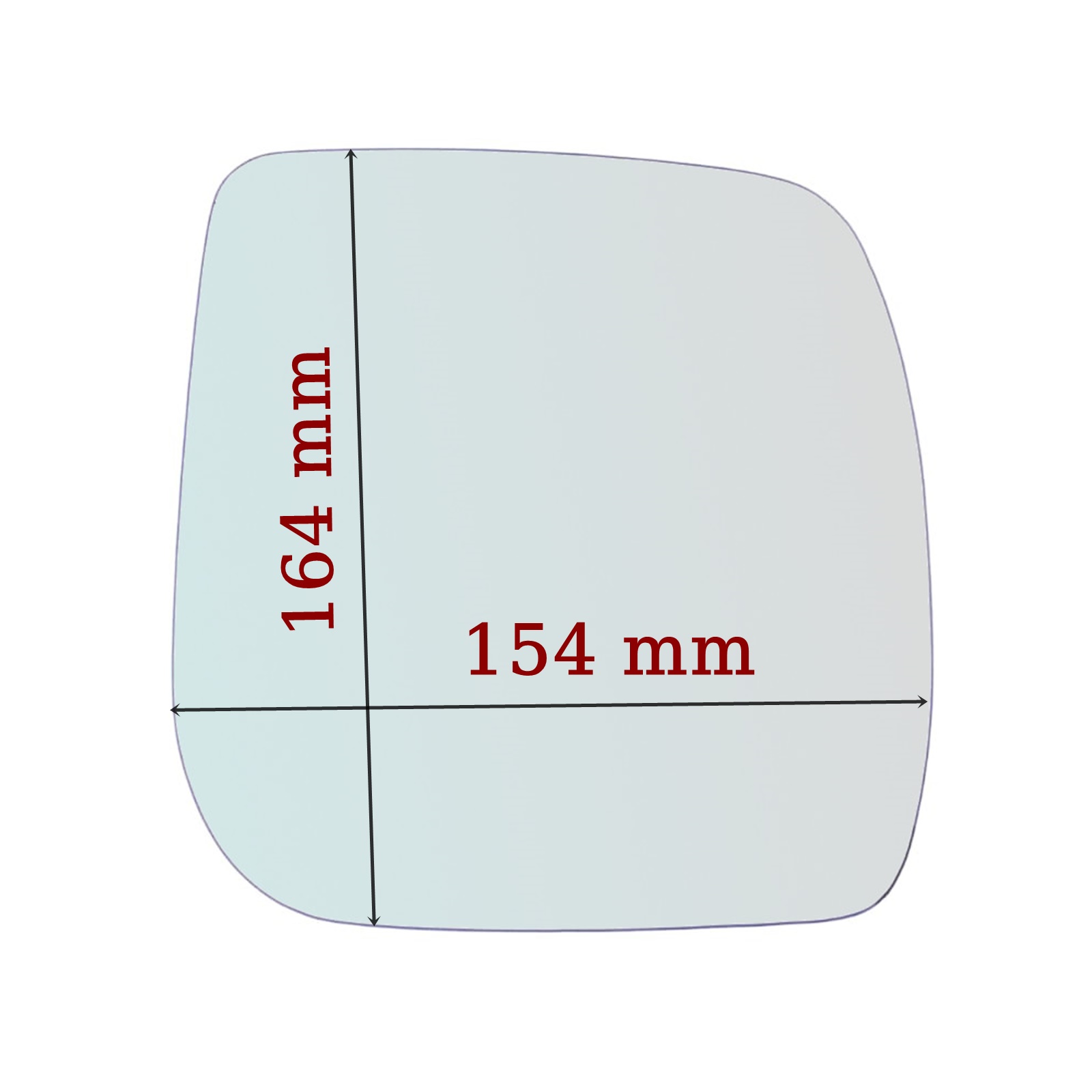 Vetro Specchio Retrovisore Lato Guidatore Per Subaru Forester (SH) solo 2008-2010