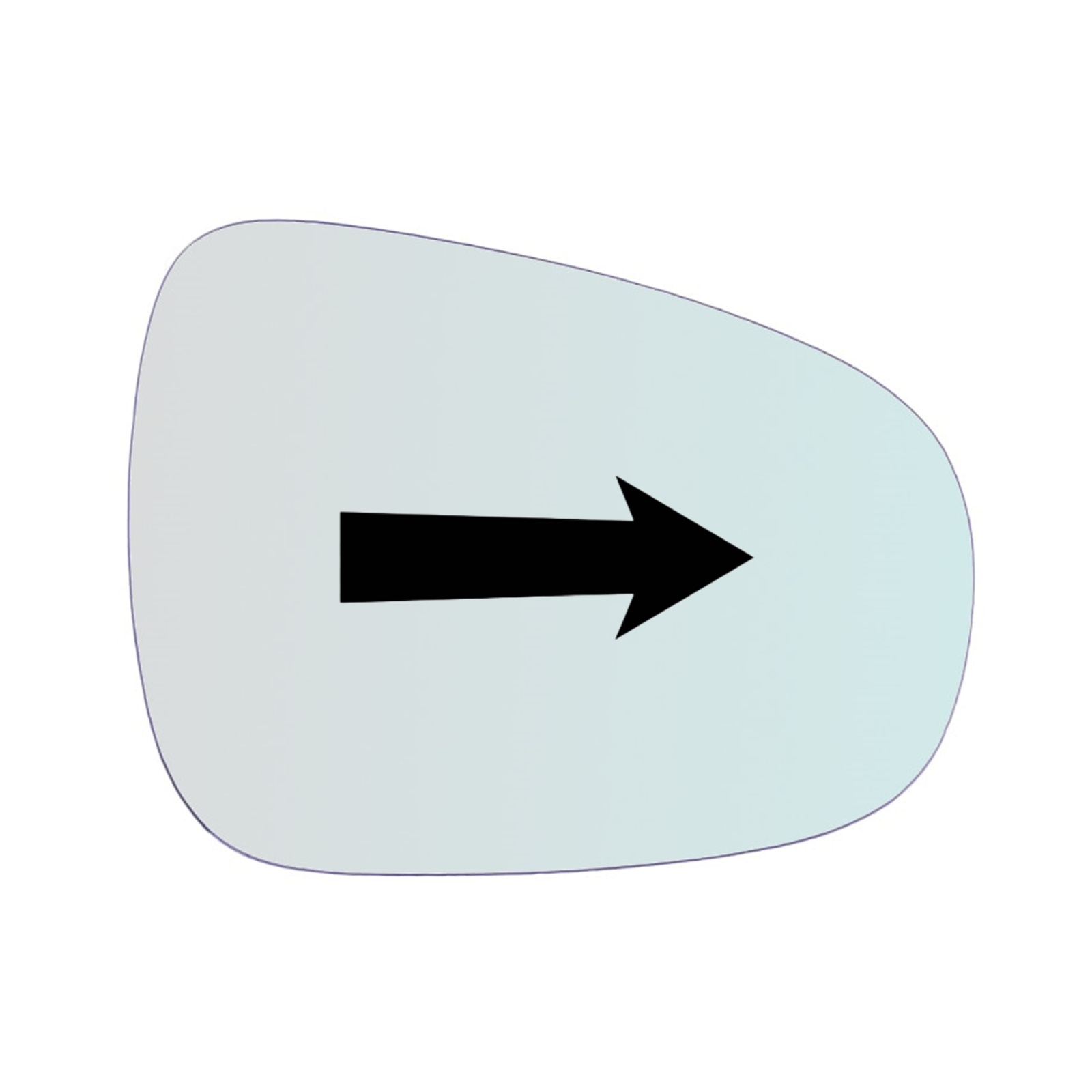 Vetro Specchio Retrovisore Lato Passeggero Per Lexus CT (ZWA10) dal 2010>