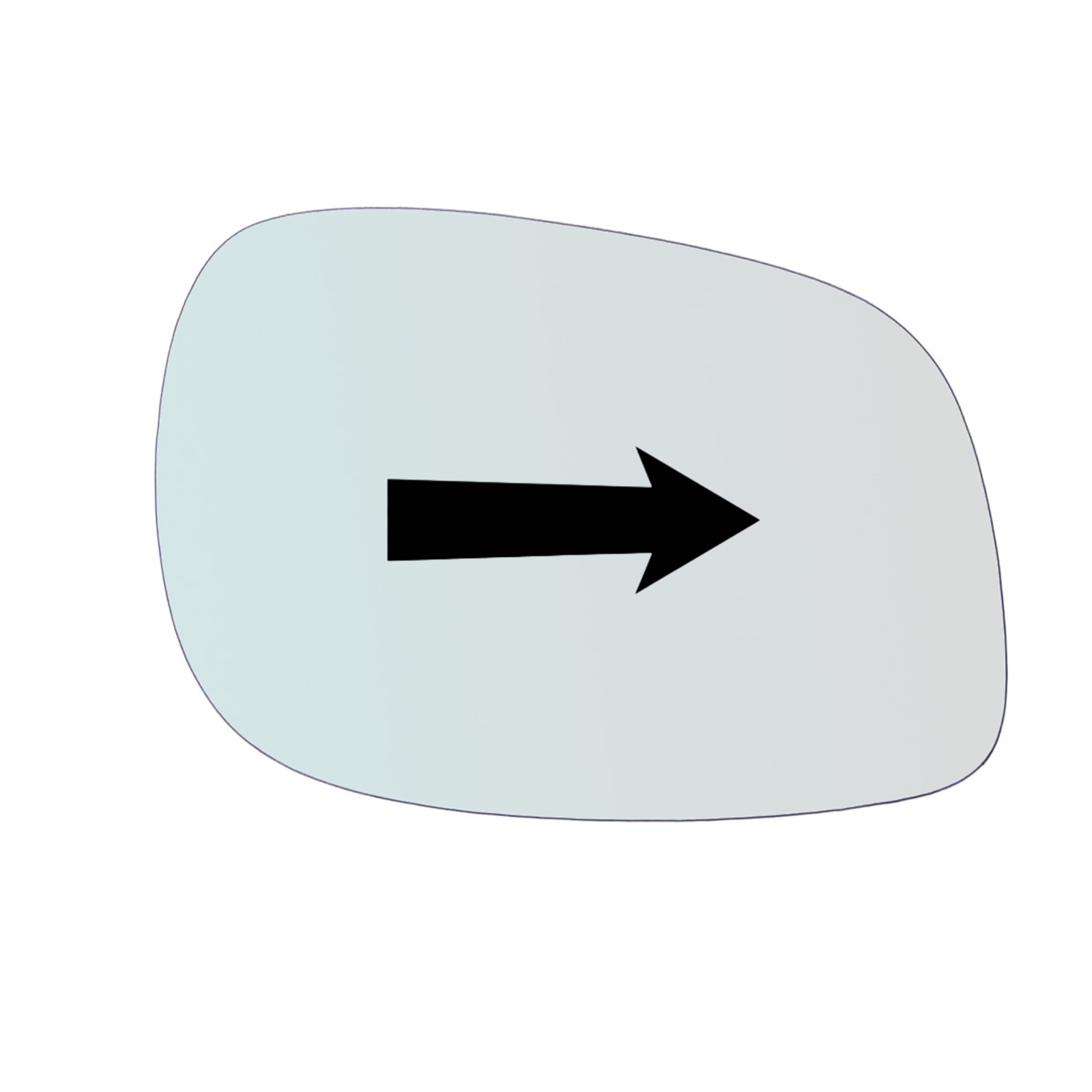 Vetro Specchio Retrovisore Lato Passeggero Per Land Rover Freelander I (L314) dal 1998-2006