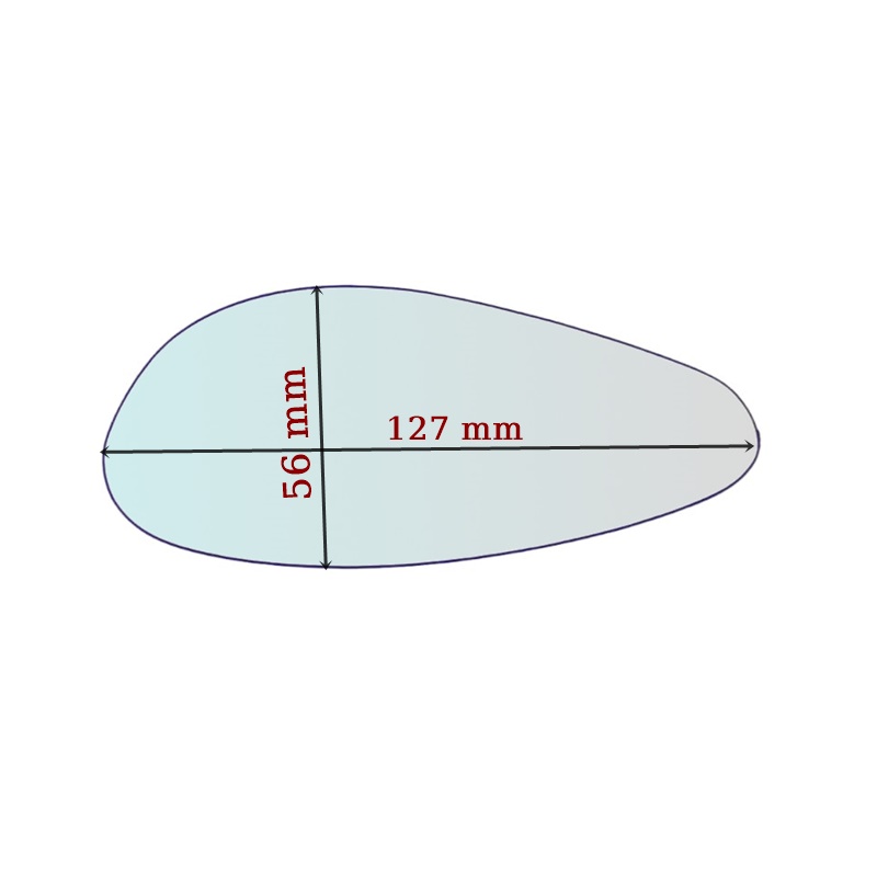 Vetro Specchio Retrovisore SX Compatibile Per Moto Yamaha R6