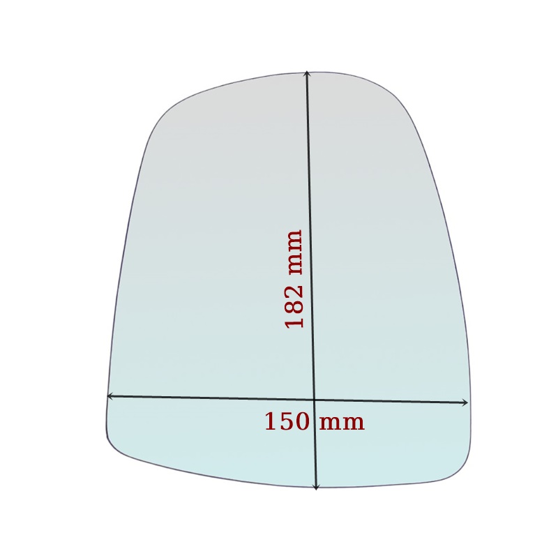 Vetro Specchio Retrovisore Lato Guidatore Per Renault Trafic II (JL) dal 2001>