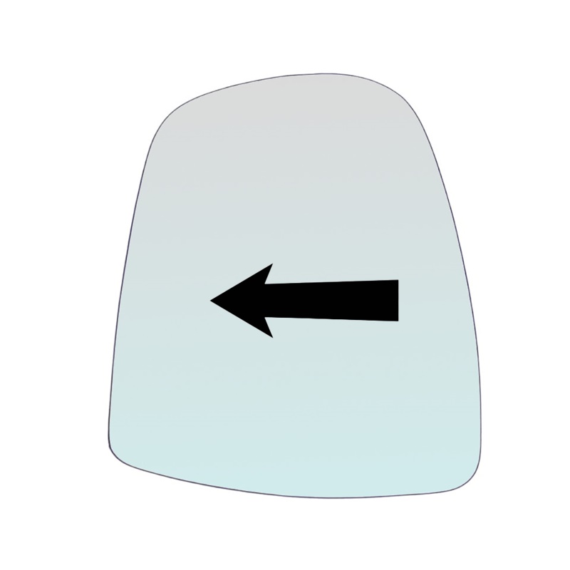 Vetro Specchio Retrovisore Lato Guidatore Per Renault Trafic II (JL) dal 2001>