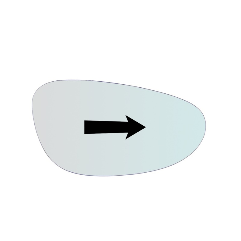 Vetro Specchio Retrovisore Lato DX-Passeggero Per Porsche Boxster (986) dal 1998-2004