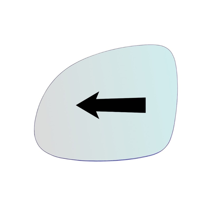 Vetro Specchio Retrovisore Lato SX-Guidatore Per VW Tiguan I (5N) dal 2007-2016