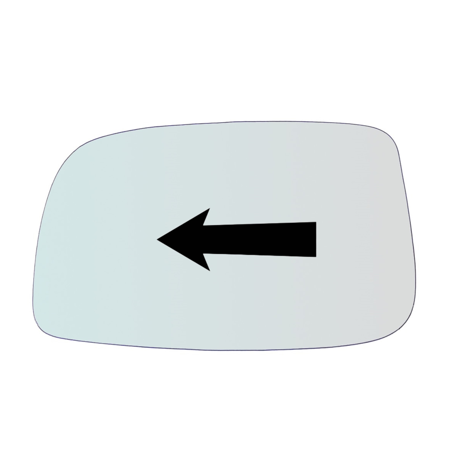 Vetro Specchio Retrovisore Lato Guidatore Per Toyota Prius II (W2) dal 2003-2009