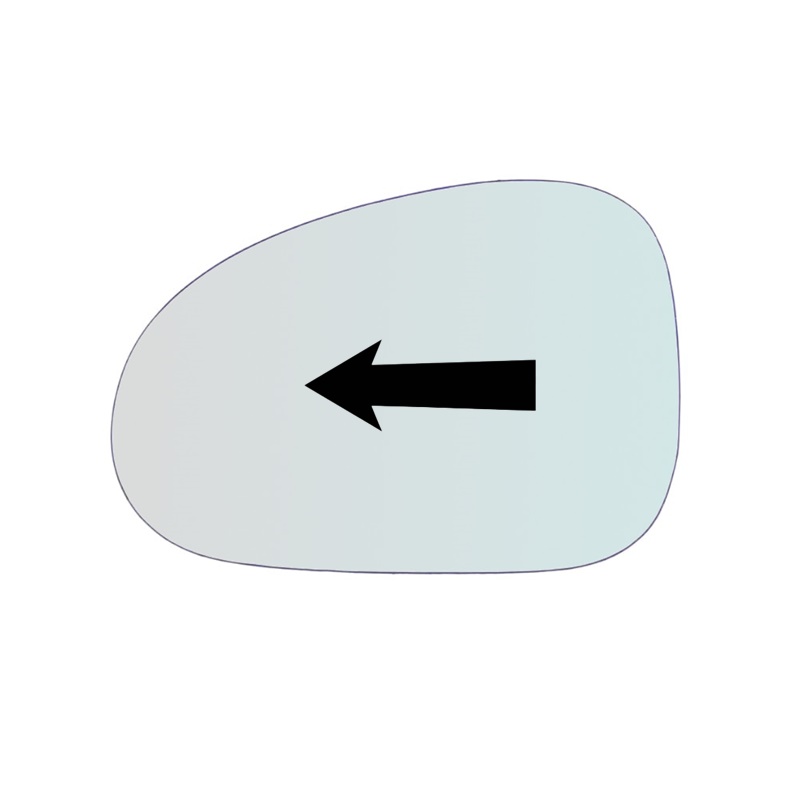 Vetro Specchio Retrovisore Lato Guidatore Per Chevrolet Spark (M200) dal 2005-2010