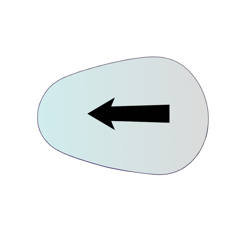 Vetro Specchio Retrovisore SX Compatibile Per Moto Kawasaky Strad 1000