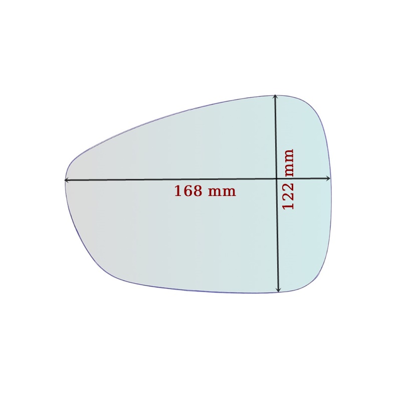 Vetro Specchio Retrovisore Lato SX-Guidatore Per Citroen DS3 (SA_) dal 2009-2016