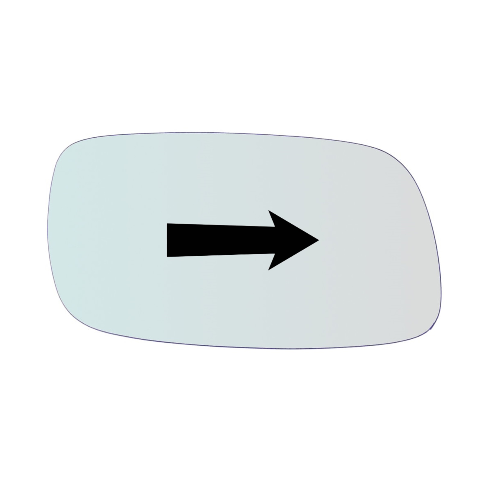 Vetro Specchio Retrovisore Lato Passeggero Per Opel Calibra (C89) dal 1989-1997