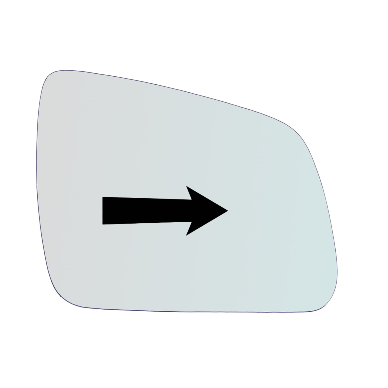 Vetro Specchio Retrovisore Lato Passeggero Per Mercedes Benz Classe C (W204,S204) solo dal 2007-2011