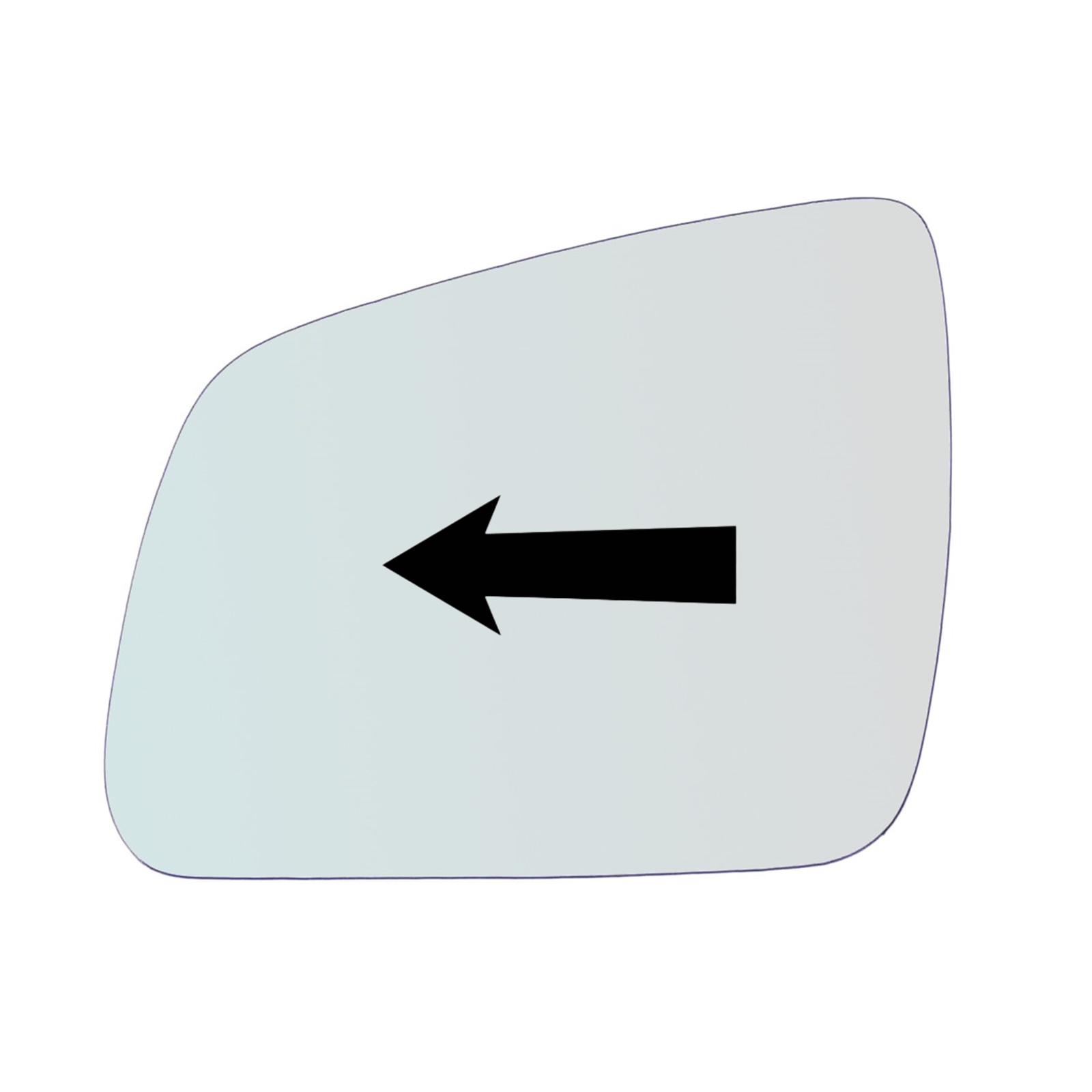 Vetro Specchio Retrovisore Lato Guidatore Per Mercedes Benz Classe C (W204,S204) solo dal 2007-2011