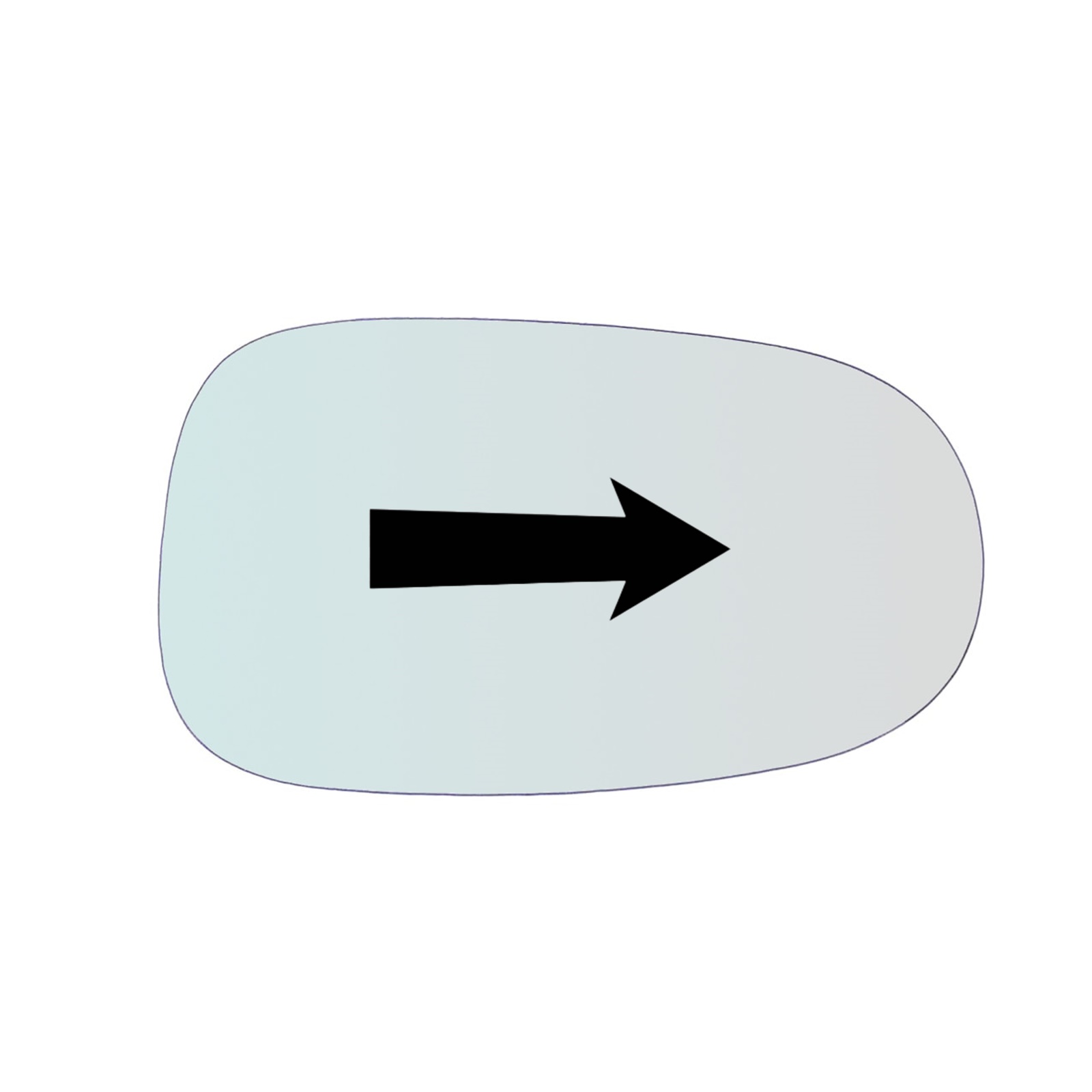 Vetro Specchio Retrovisore Lato Passeggero Per Nissan Almera Tino (V10) dal 1998-2006