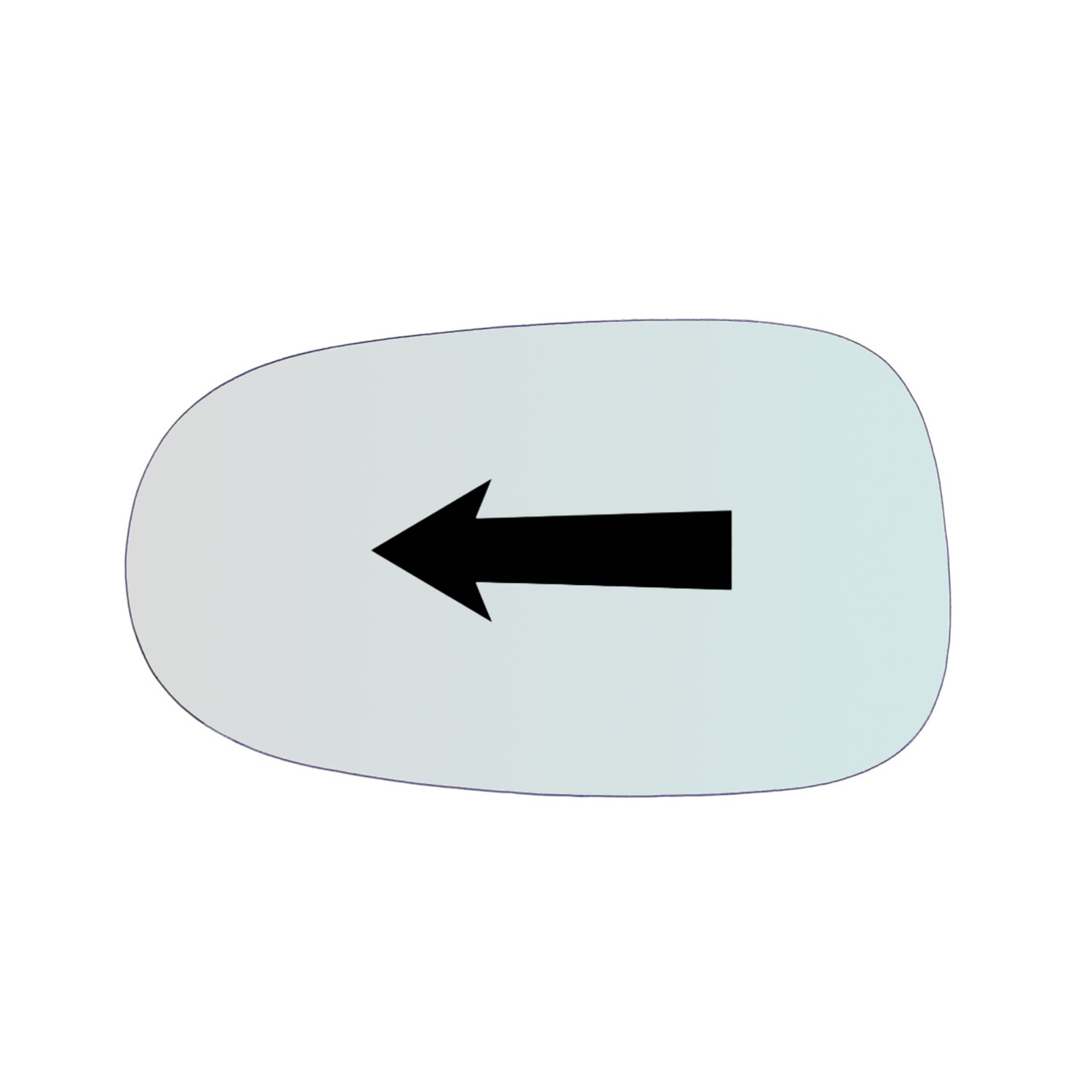 Vetro Specchio Retrovisore Lato Guidatore Per Nissan Almera Tino (V10) dal 1998-2006