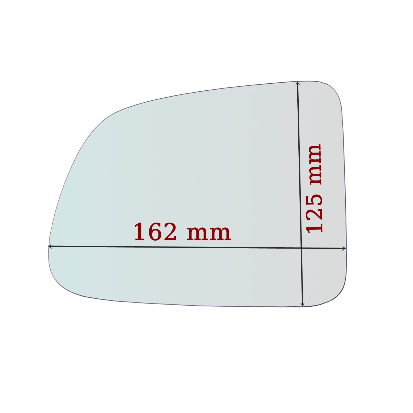 Vetro Specchio Retrovisore Lato Passeggero Per Suzuki Vitara I (TA) dal 1988-1999