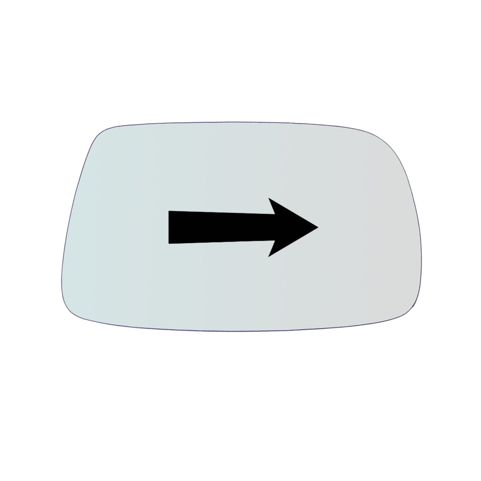 Vetro Specchio Retrovisore Lato Passeggero Per Toyota Yaris I (P1) dal 1999-2005 (versione Giapponese)