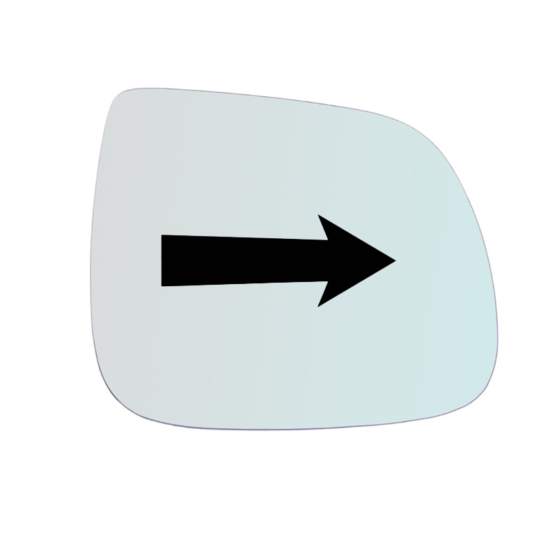 Vetro Specchio Retrovisore Lato Passeggero Per Audi Q7 I (4LB) dal 2006-2016