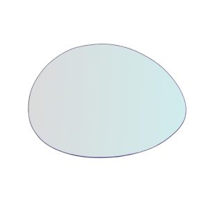 Vetro Specchio Retrovisore DX Compatibile Per Moto Piaggio ZIP