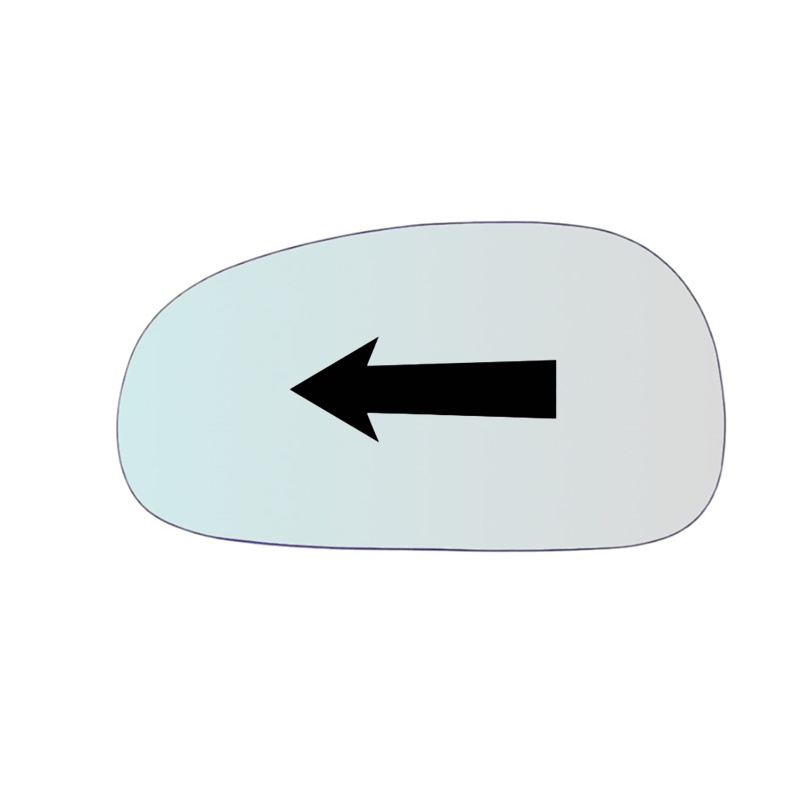 Vetro Specchio Retrovisore Lato Guidatore Per Seat Leon II (1P) solo dal 2005-2009