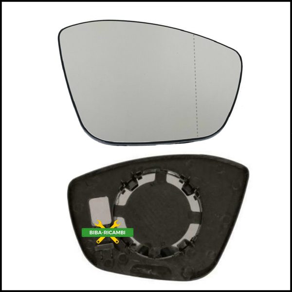 Piastra Specchio Retrovisore Asferico Lato Dx-Passeggero Per Citroen C3 III (SX) dal 2016>