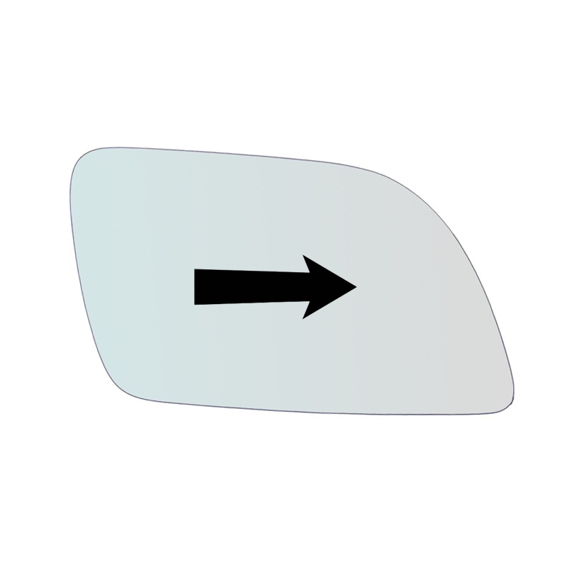 Vetro Specchio Retrovisore Lato Passeggero Per Volkswagen Polo (9N) solo dal 2002-2005