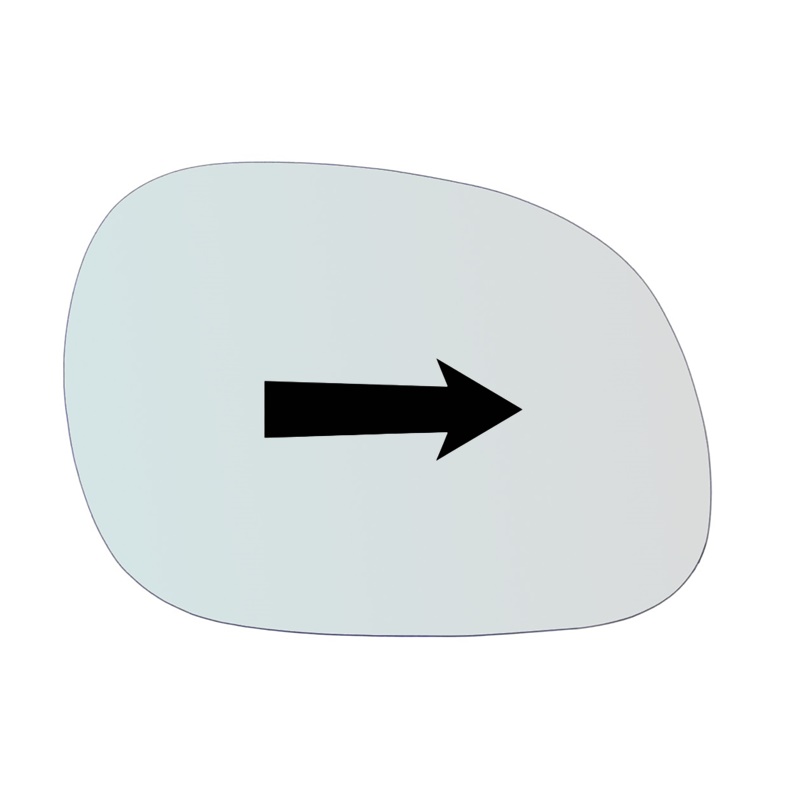 Vetro Specchio Retrovisore Lato Passeggero Per Kia Carnival I (UP) dal 1998-2001