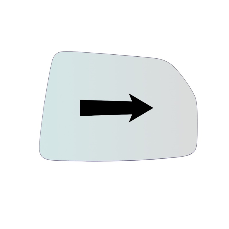 Vetro Specchio Retrovisore Lato Passeggero Per Kia Sportage II (JE) dal 2004-2009