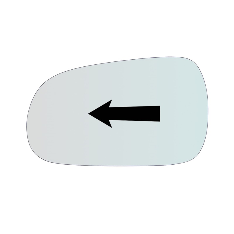 Vetro Specchio Retrovisore Lato SX-Guidatore Per Honda Logo dal 1996>