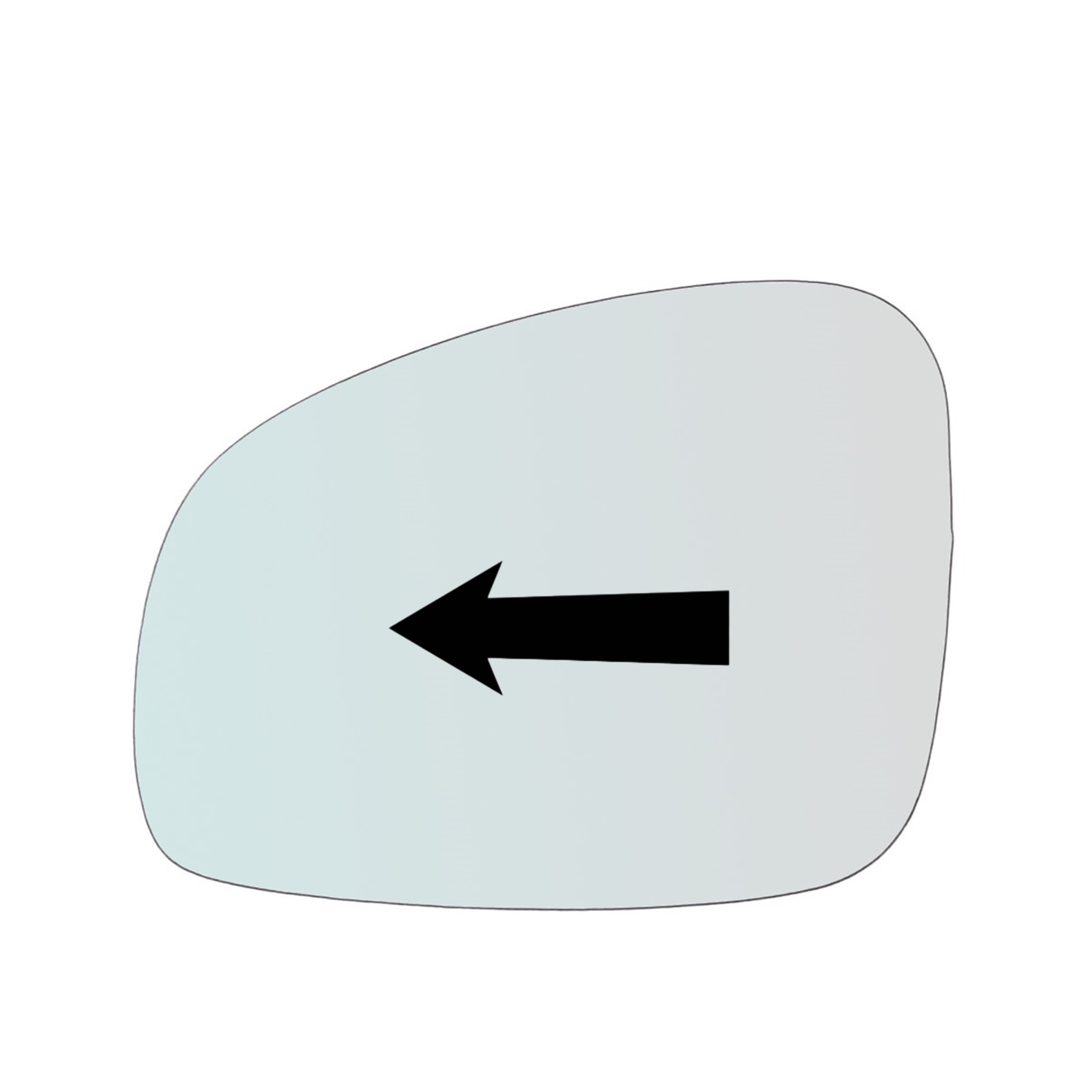 Vetro Specchio Retrovisore Lato Guidatore Per Skoda Roomster (5J) dal 2006-2015