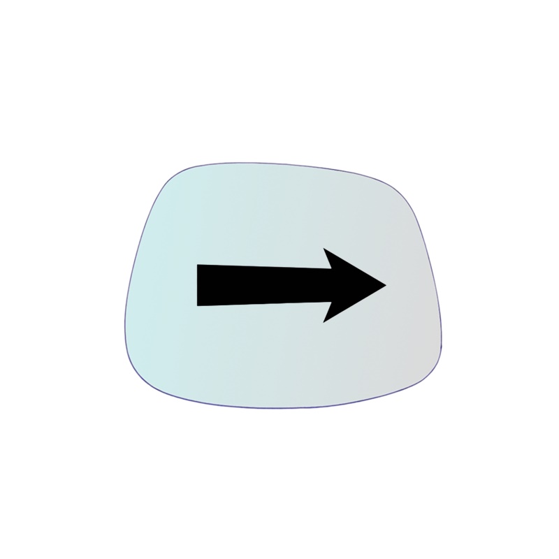 Vetro Specchio Retrovisore DX Compatibile Per Moto Cagiva Elephant