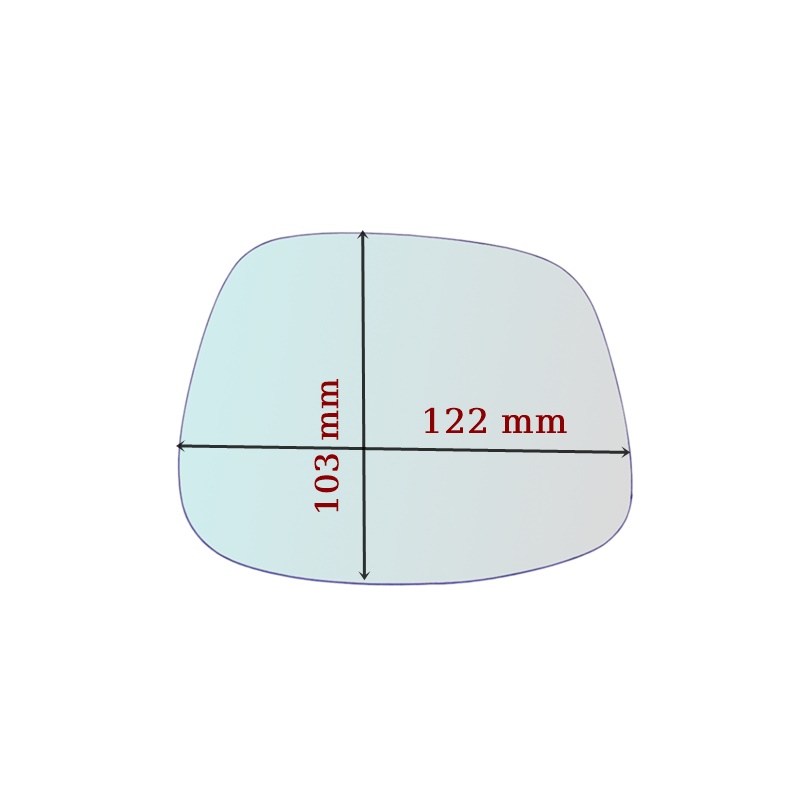 Vetro Specchio Retrovisore SX Compatibile Per Moto Cagiva Elephant