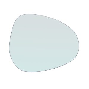 Vetro Specchio Retrovisore Lato Passeggero Per Lancia Ypsilon I (843) solo dal 2009-2011