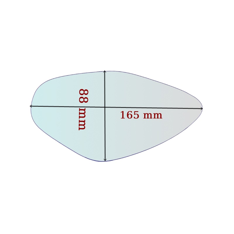 Vetro Specchio Retrovisore SX Compatibile Per Moto Cagiva Raptor