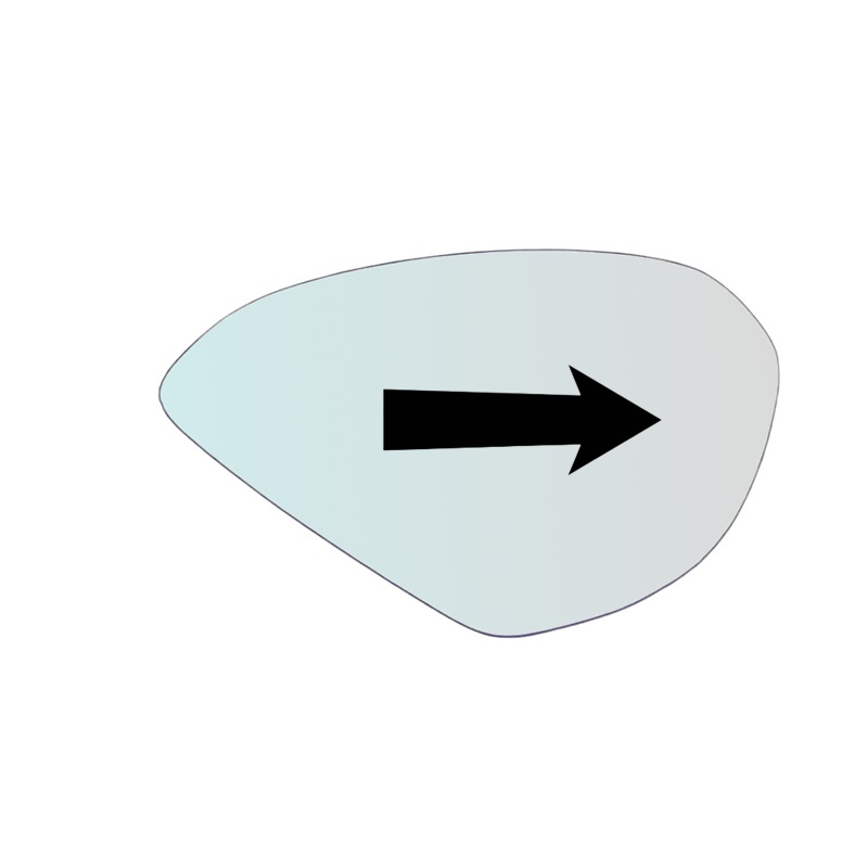 Vetro Specchio Retrovisore DX Compatibile Per Moto Ducati Panigale 1199 dal 2013>