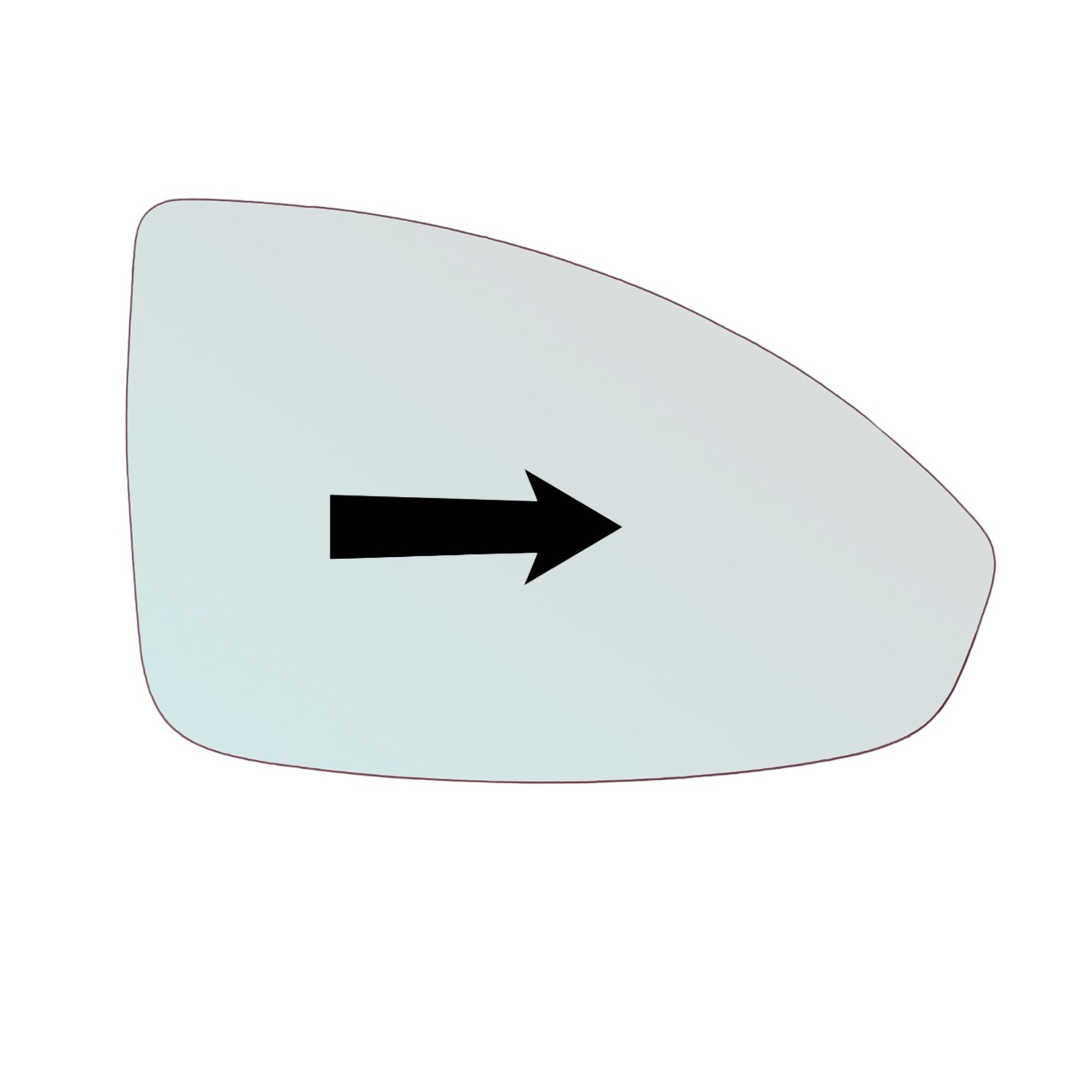 Vetro Specchio Retrovisore Lato DX-Passeggero Per Chevrolet Cruze (J300) dal 2009>