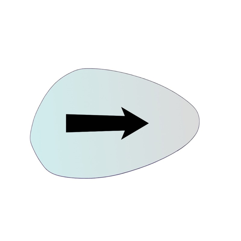 Vetro Specchio Retrovisore DX Compatibile Per Moto Malaguti Madison 3 dal 2007>