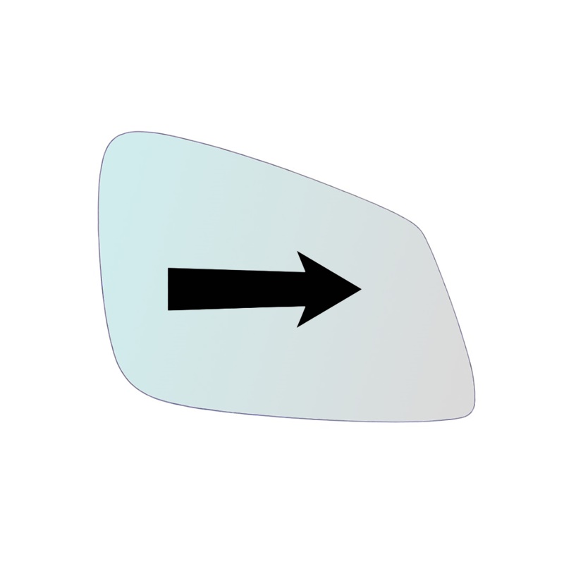 Vetro Specchio Retrovisore Lato DX-Passeggero Per BMW Serie 1 (F20,F21) dal 2010>