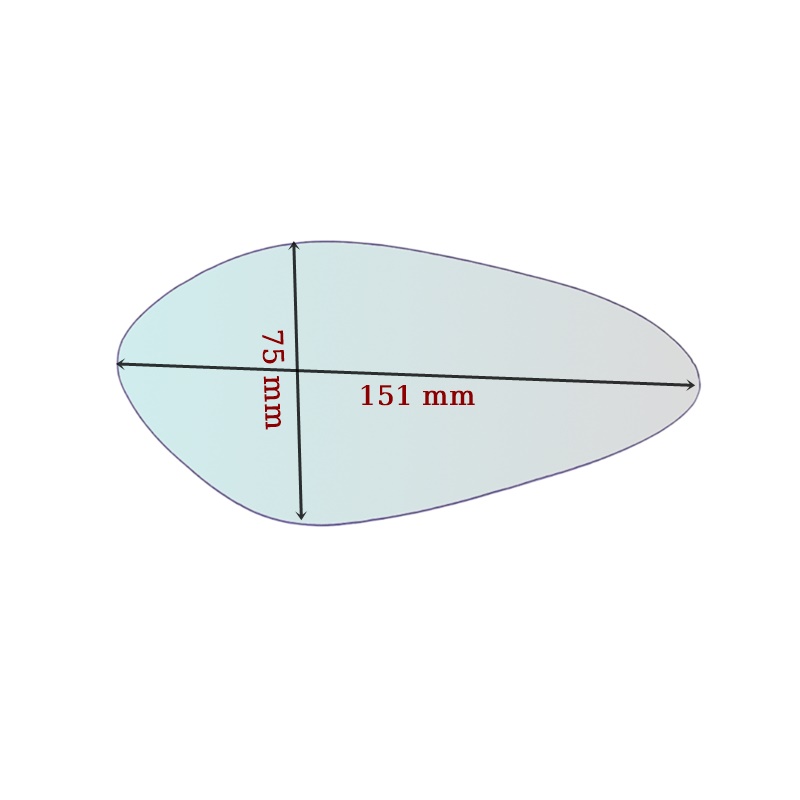 Vetro Specchio Retrovisore SX Compatibile Per Moto MV Augusta Brutale Fino 2013