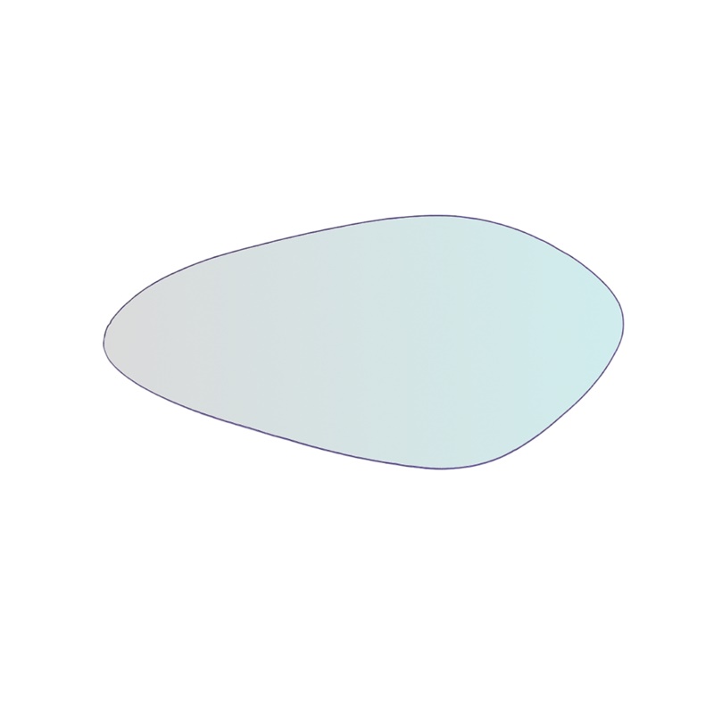 Vetro Specchio Retrovisore SX Compatibile Per Moto MV Augusta Brutale Fino 2013