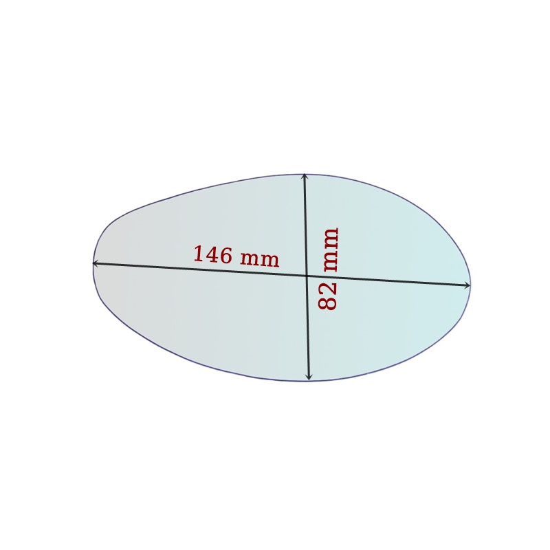 Vetro Specchio Retrovisore SX Compatibile Per Moto Yamaha Scooter