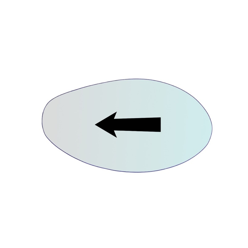 Vetro Specchio Retrovisore SX Compatibile Per Moto Yamaha Scooter