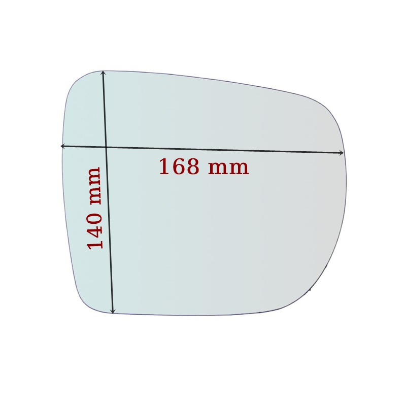 Vetro Specchio Retrovisore Lato SX-Guidatore Per Hyundai ix35 (LM) dal 2009>