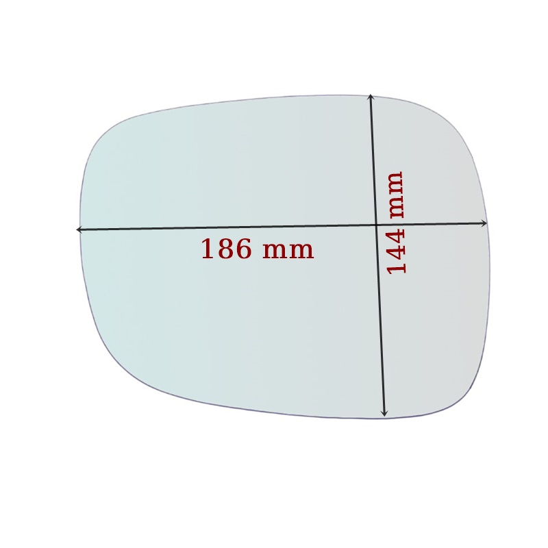 Vetro Specchio Retrovisore Lato SX-Guidatore Per Bmw X1 (E84) solo dal 2009-2012