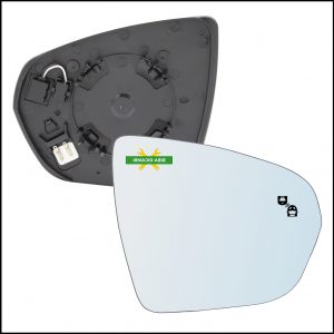 V. Specchio Retrovisore Termico Blind Spot Lato Dx-Passeggero Per Citroen C5 Aircross dal 2018>