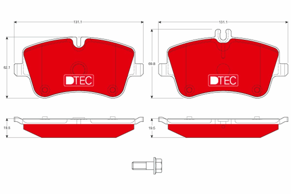 Kit 4 Pastiglie Freno Marca TRW Codice | GDB1413DTE