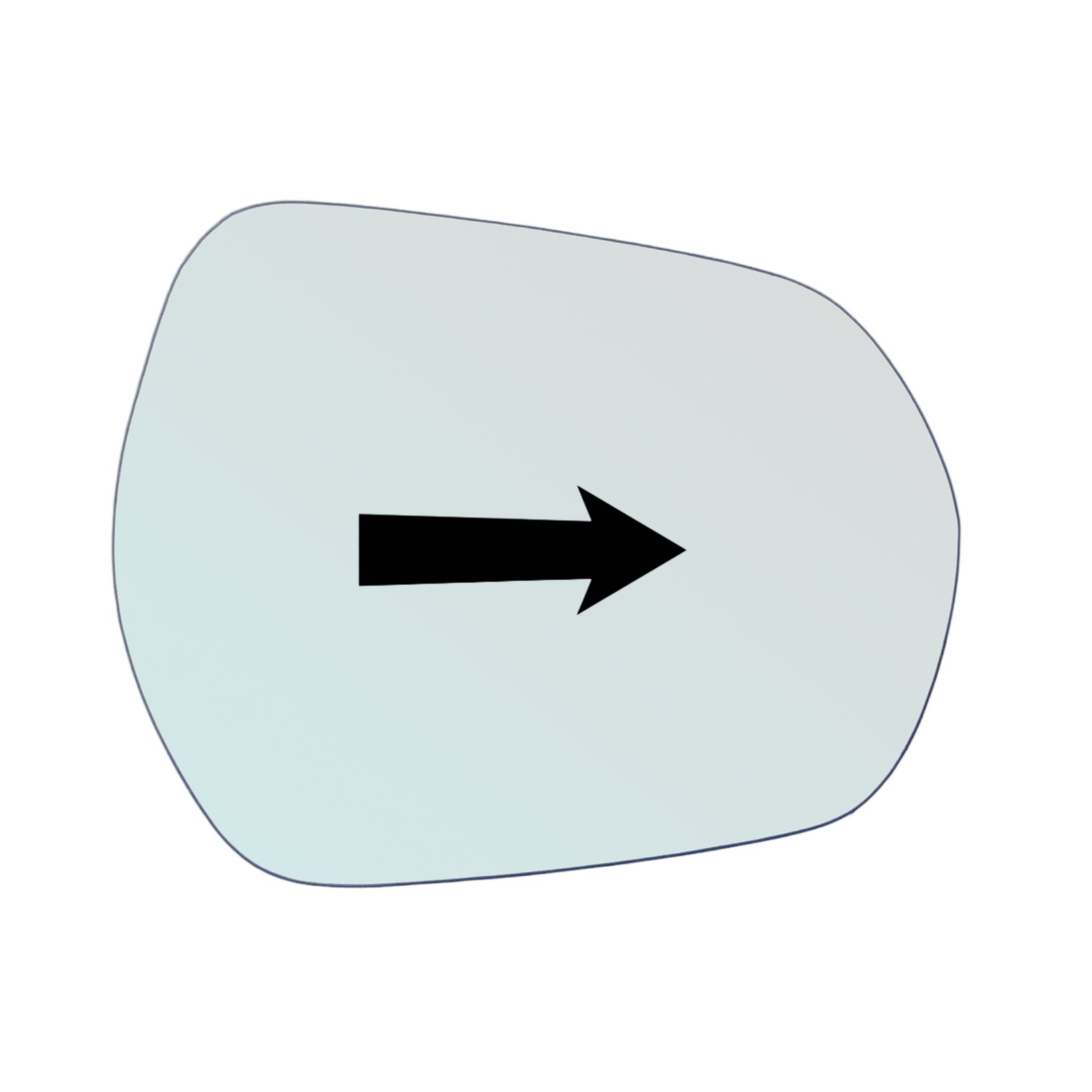 Vetro Specchio Retrovisore Lato DX-Passeggero Per Ford Puma II (J2K) dal 2019>