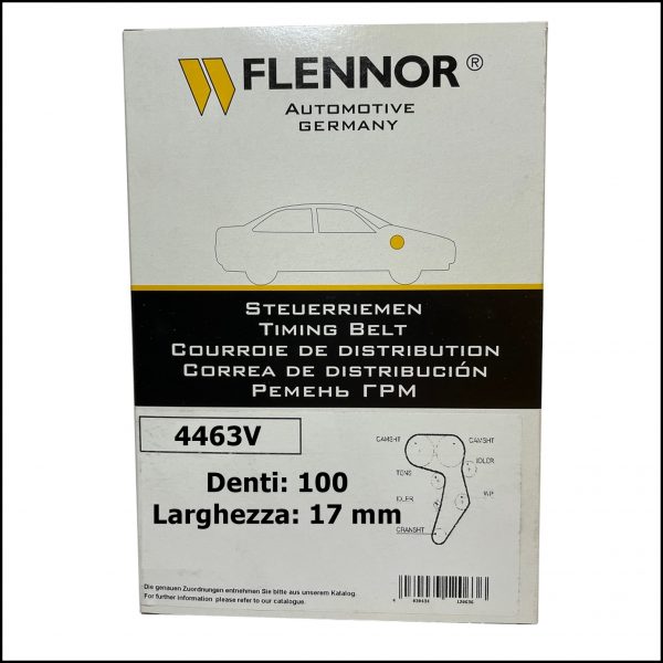 4463V Flennor Cinghia Distribuzione Citroen Berlingo | C2 | C3 | Saxo | Peugeot 106 | 206 | Partner